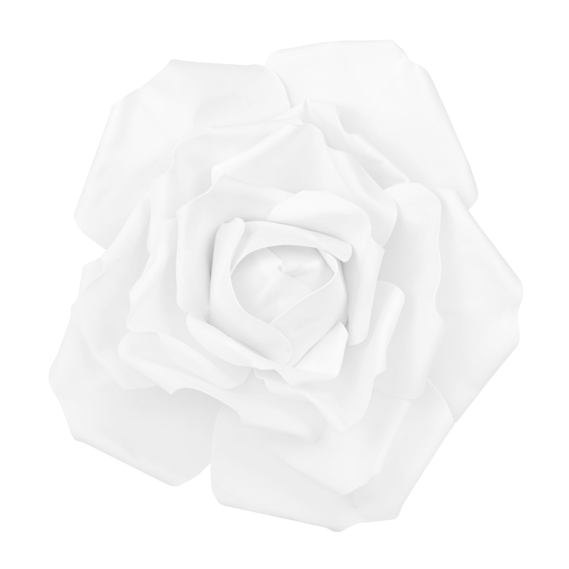 Lighted Large Foam Rose Wall Decor 40 cm - White