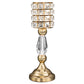 Luxe Crystal Candle Holder 13"H - Gold - CV Linens