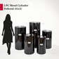 Metal Cylinder Pedestal Display Stands 5 pcs/set - Black