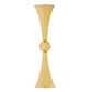 Metallic Reversible Riser Flower Centerpiece Vase 28" Tall - Gold - CV Linens