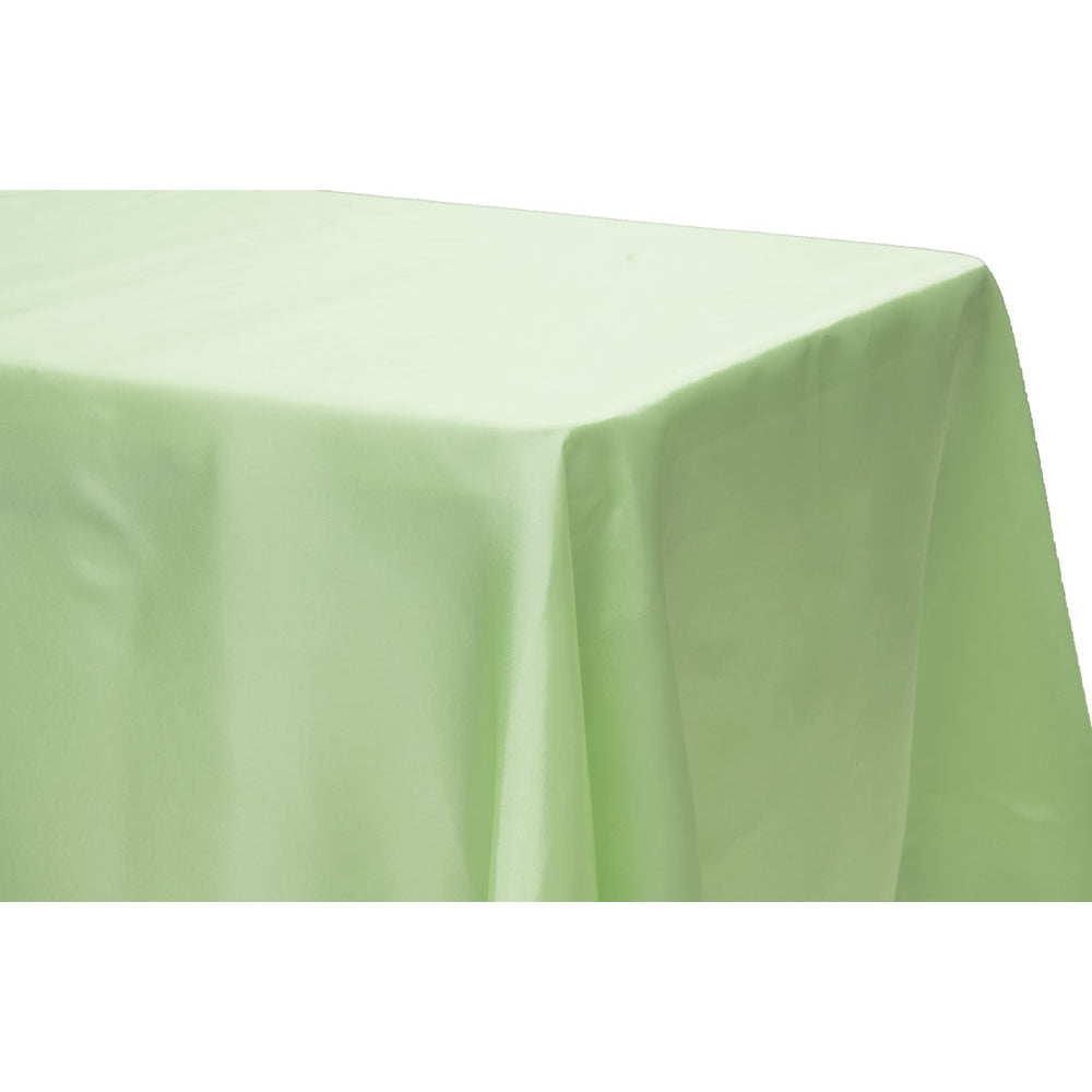 Satin Rectangular 60"x120" Tablecloth - Mint Green - CV Linens
