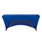 Open Back Stretch Spandex Table Cover 6 FT Rectangular - Royal Blue - CV Linens