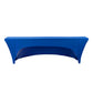 Open Back Stretch Spandex Table Cover 8 FT Rectangular - Royal Blue - CV Linens