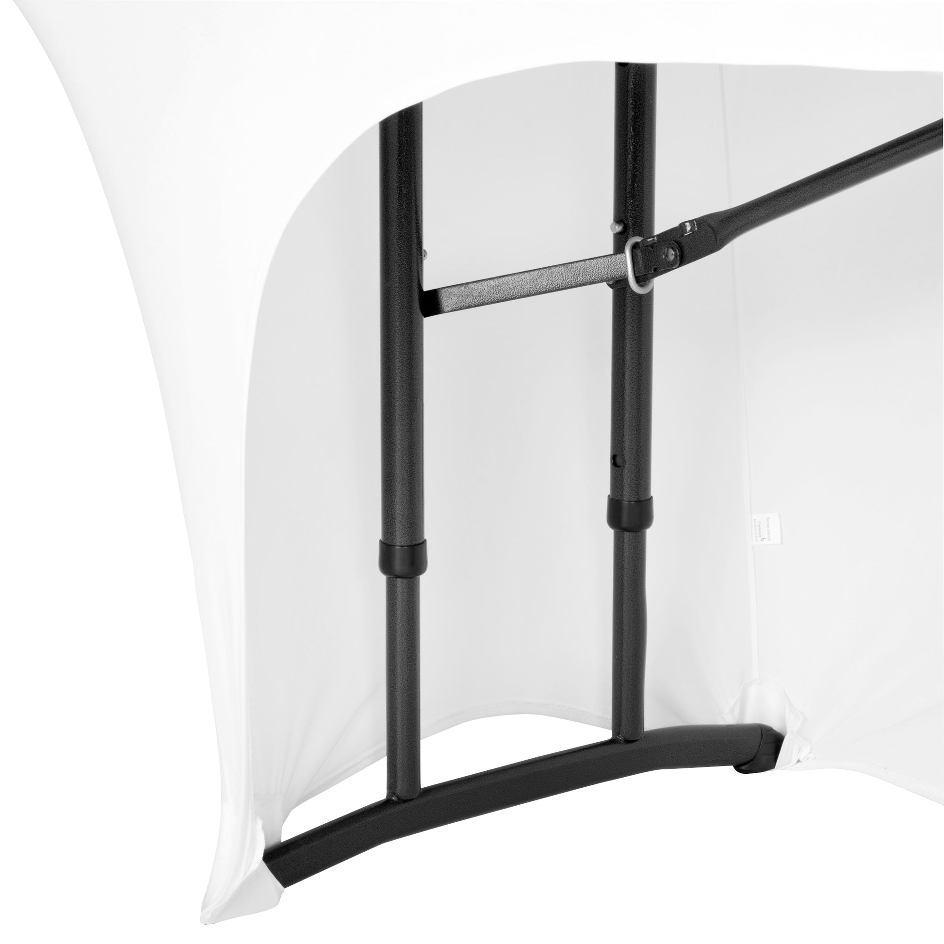 Open Back Stretch Spandex Table Cover 8 FT Rectangular - White - CV Linens