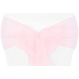 Organza Chair Sash - Pink
