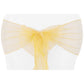 Organza Chair Sash - Gold Antique - CV Linens