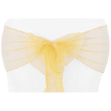 Organza Chair Sash - Gold Antique