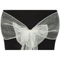 Organza Chair Sash - Ivory - CV Linens