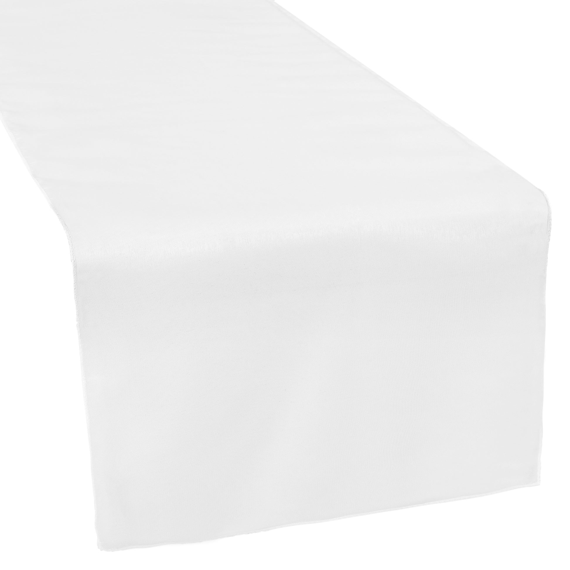 Organza Table Runner - White - CV Linens