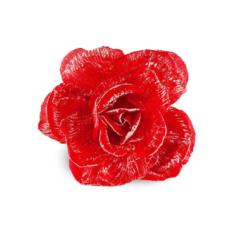 Oversize Rose Flower Decor - Red - CV Linens
