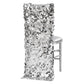 Payette Sequin Chiavari Chair Back Cover - Silver - CV Linens