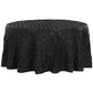 120" Pinchwheel Round Tablecloth - Black - CV Linens