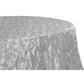 120" Pinchwheel Round Tablecloth - Silver - CV Linens