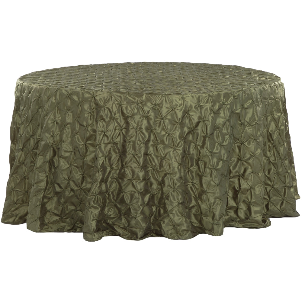120" Pinchwheel Round Tablecloth - Willow Green - CV Linens