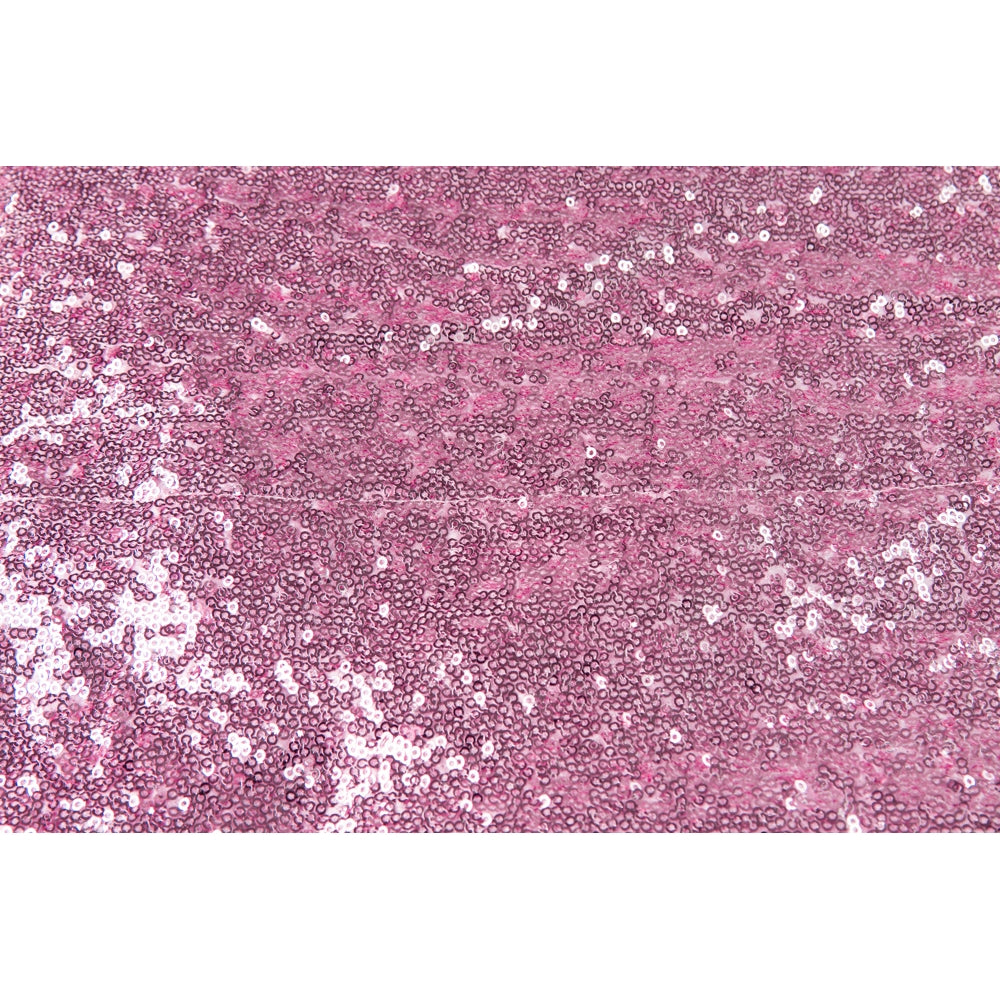Glitz Sequin 8ft H x 52" W Drape/Backdrop panel - Pink - CV Linens