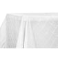 Pintuck 90"x156" Rectangular Tablecloth - White - CV Linens