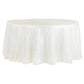 Pintuck 132" Round Tablecloth - Ivory - CV Linens