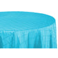 Pintuck 120" Round Tablecloth - Aqua Blue - CV Linens