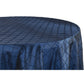 Pintuck 120" Round Tablecloth - Navy Blue - CV Linens