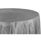 Pintuck 132" Round Tablecloth - Silver - CV Linens