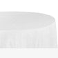 Pintuck 120" Round Tablecloth - White - CV Linens