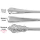 Silver Plastic Forks 10/Pack - Baroque Collection - CV Linens