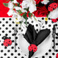 Polka Dot 20"x20" Satin Napkin - Black & White - CV Linens