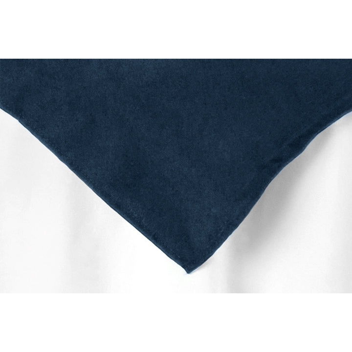 Polyester Square 72" Overlay/Tablecloth - Navy Blue - CV Linens