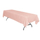 Rectangular Polyester Tablecloth 60"x126" - Blush/Rose Gold - CV Linens