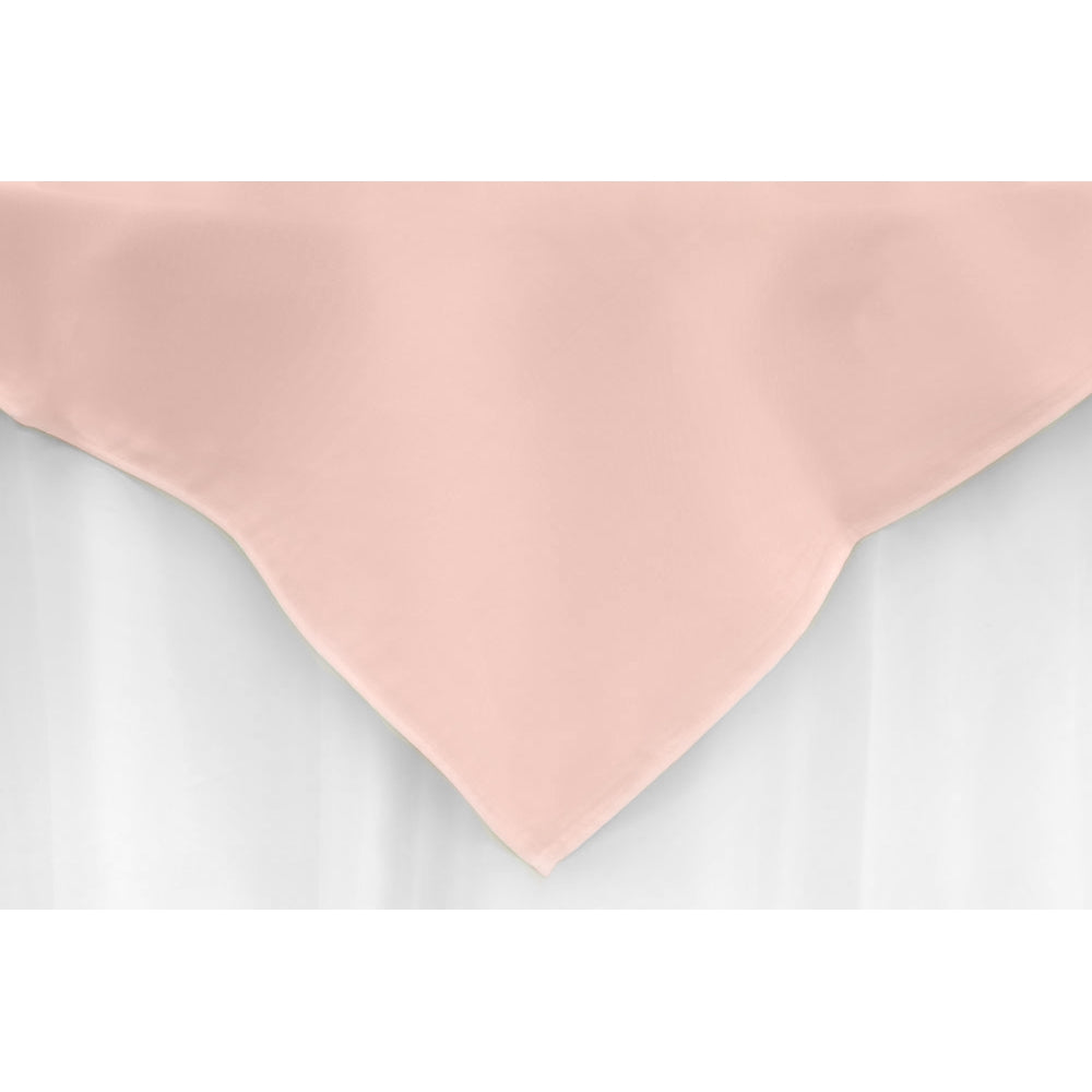 Polyester Square 54" Overlay/Tablecloth - Blush/Rose Gold - CV Linens