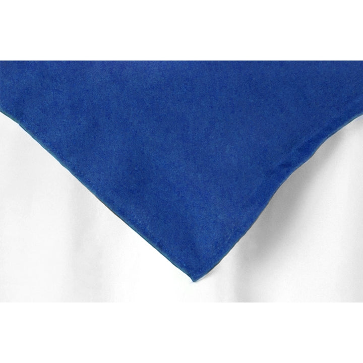 Polyester Square 54" Overlay/Tablecloth - Royal Blue - CV Linens