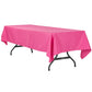 60"x120" Rectangular Polyester Tablecloth - Fuchsia - CV Linens