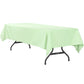 60"x120" Rectangular Polyester Tablecloth - Mint Green - CV Linens