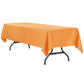 60"x120" Rectangular Polyester Tablecloth - Orange - CV Linens