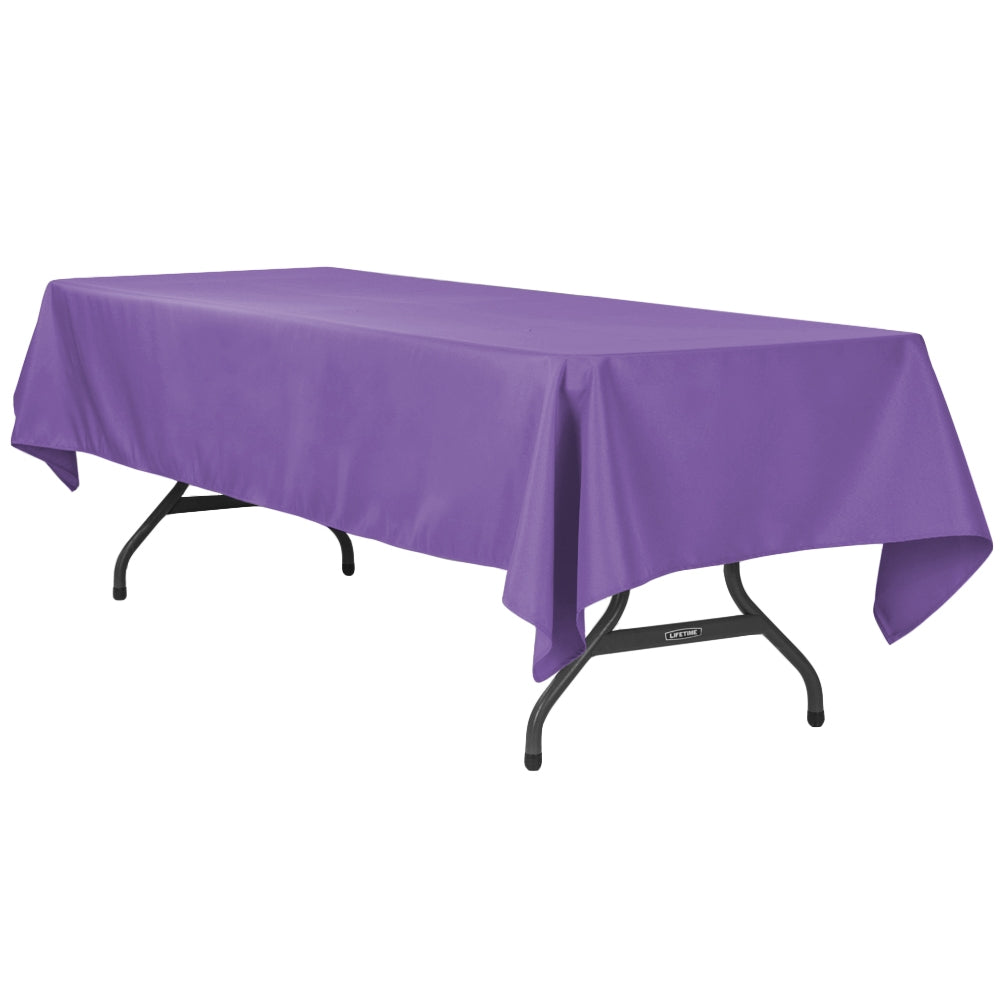 60"x120" Rectangular Polyester Tablecloth - Purple - CV Linens