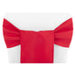 Polyester Chair Sash/Tie - Red - CV Linens