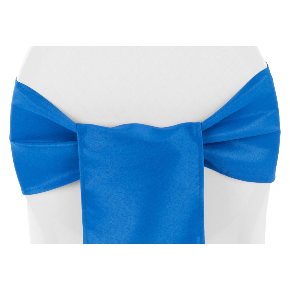 Polyester Chair Sash/Tie - Royal Blue - CV Linens