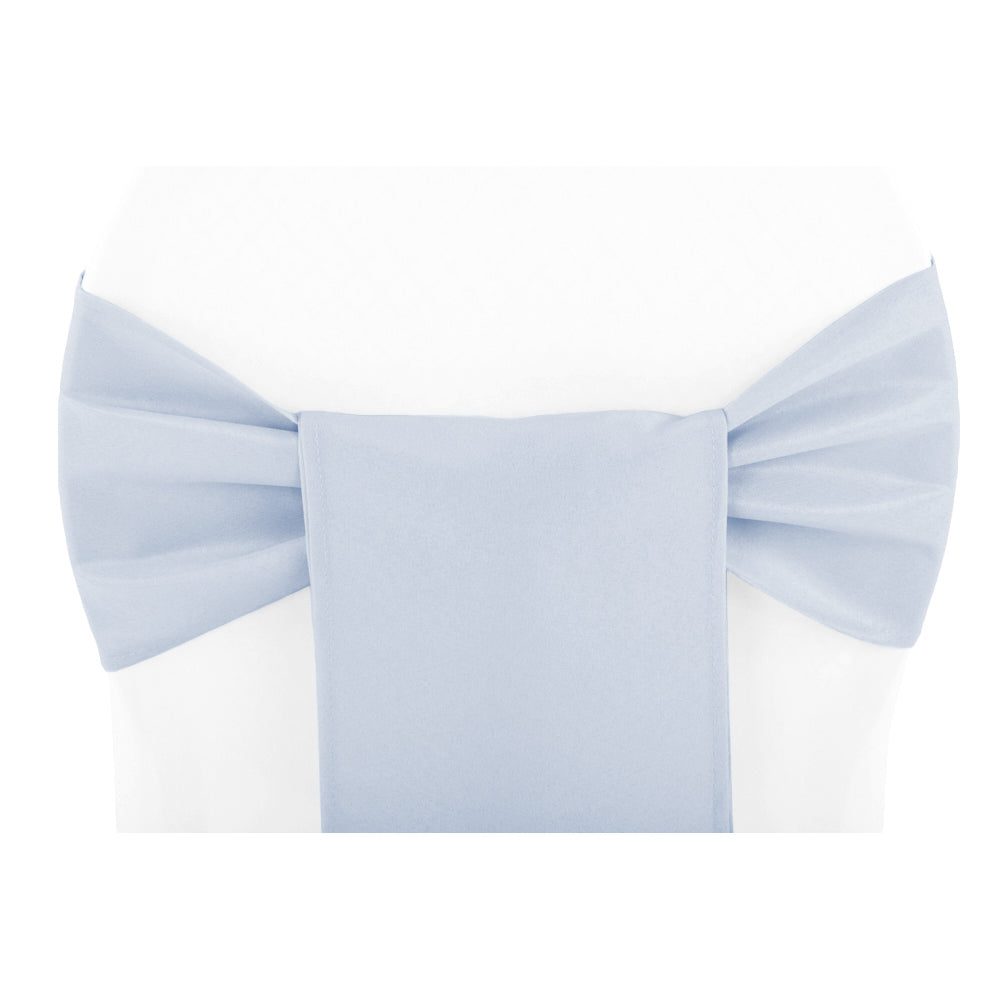 Polyester Chair Sash/Tie - Dusty Blue - CV Linens