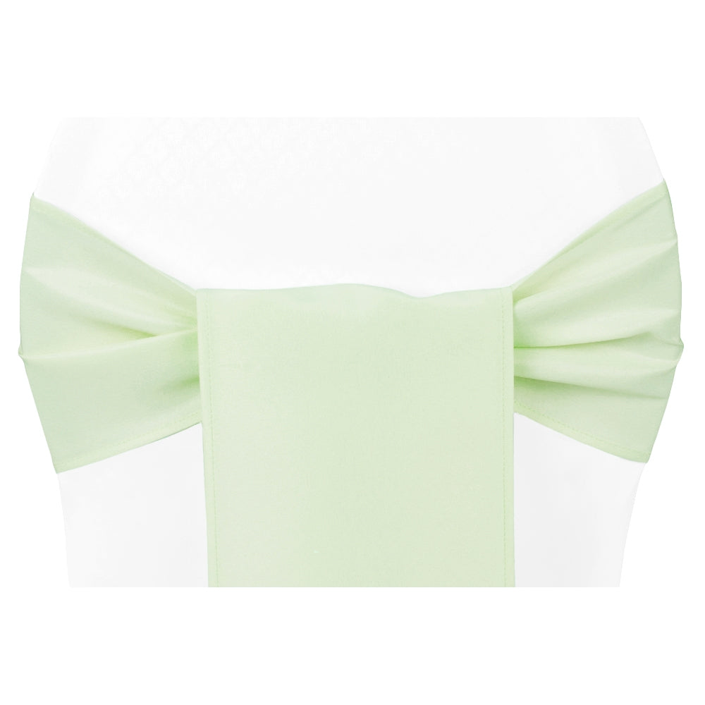 Polyester Chair Sash/Tie - Sage Green: Elevate Your Event with Elegance CV Linens Polyester Chair Sash/Tie - Sage Green: Elevate Your Event with Elegance CV Linens