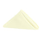 17"x17" Polyester Napkin - Ivory - CV Linens