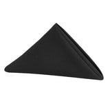 17"x17" Premium Polyester Napkin - Black