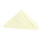 Polyester Napkin 20"x20" - Ivory - CV Linens
