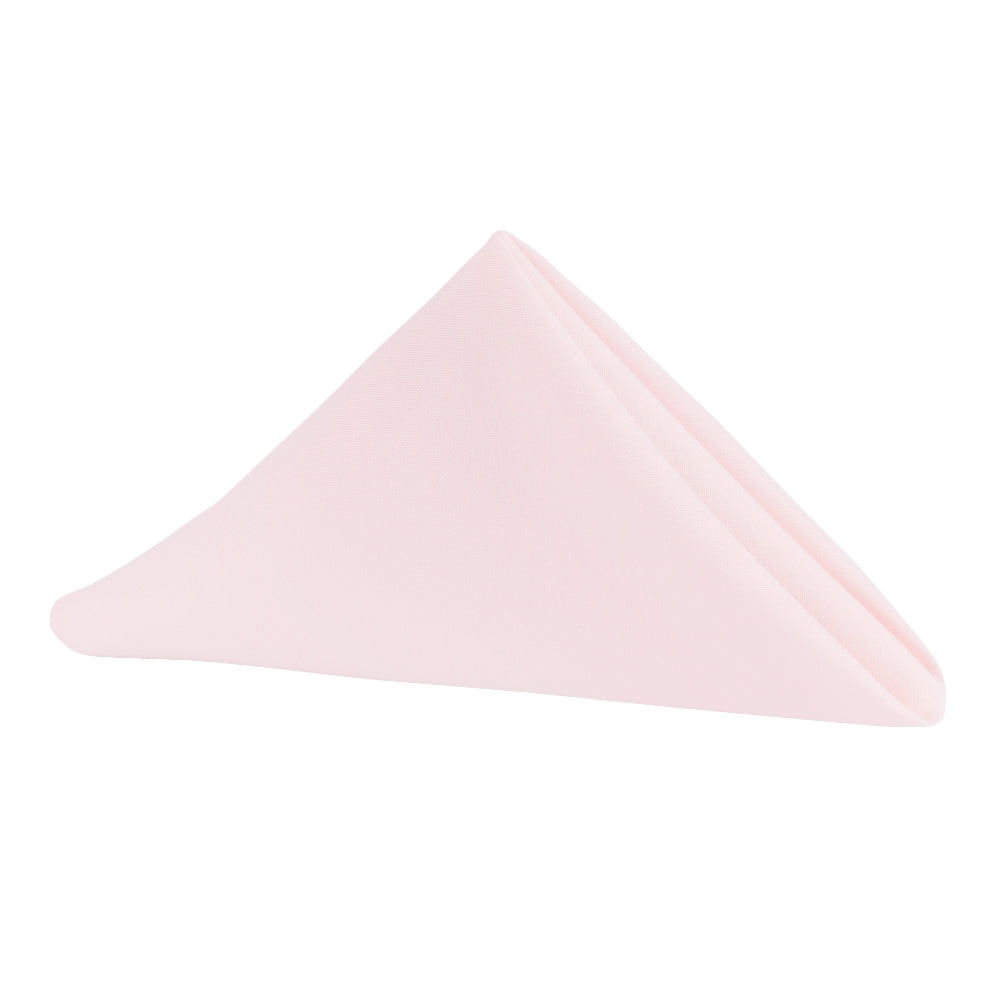 Polyester Napkin 20"x20" - Pastel Pink - CV Linens