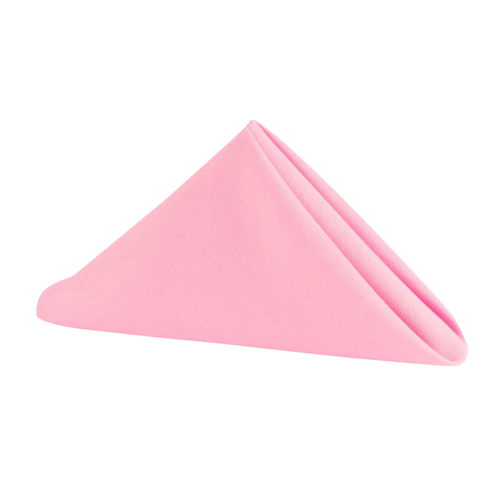 Polyester Napkin 20"x20" - Pink - CV Linens