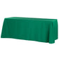 90"x132" Rectangular Oblong Polyester Tablecloth - Emerald Green - CV Linens