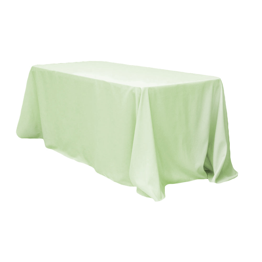 90"x132" Rectangular Oblong Polyester Tablecloth - Sage Green - CV Linens
