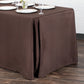 90"x132" Rectangular Oblong Polyester Tablecloth - Chocolate Brown - CV Linens