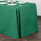 90"x156" Rectangular Oblong Polyester Tablecloth - Emerald Green - CV Linens