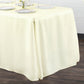 90"x132" Rectangular Oblong Polyester Tablecloth - Ivory - CV Linens