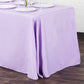Economy Polyester Tablecloth 90"x156" Oblong Rectangular - Lavender - CV Linens